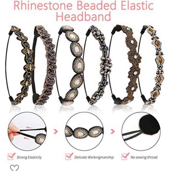 Women’s Fashionable Headbands Bundle Set of 7 - Picture 4 of 8